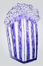 Hand draw sketch of Pop Corn Royalty Free Stock Photo