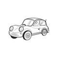 Hand draw sketch Transportation Travel icon car