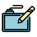 Hand draw tool icon vector flat