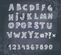 Hand drawing alphabet