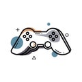 Hand drawing art of illustration joystick gamepad concept Royalty Free Stock Photo