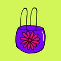 Hand-drawing beach bags, summer, vector, doodle