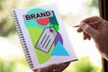 Brand concept on a notepad Royalty Free Stock Photo