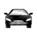 Hand drawing car symbol icon Royalty Free Stock Photo