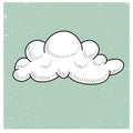 Hand drawing cloud illustration