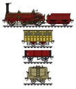 The historical steam train