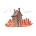 The autumn house Royalty Free Stock Photo