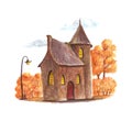 Fantasy autumn house Royalty Free Stock Photo