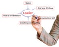 Hand drawing leader business plan