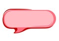 Hand Drawing Speech Bubble Talk for Messages in Animated Vector Imagee Royalty Free Stock Photo