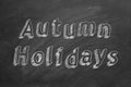 Autumn Holidays