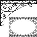 Hand drawing of a vintage architectural element