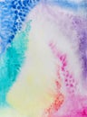 Hand drawing watercolor abstract colorful background. Universe of feelings.