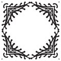 Hand drawing zentangle decorative frame