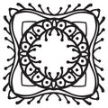 Hand drawing zentangle decorative frame