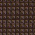 Hand drawn abstract chocolate vector seamless pattern. Stylized squares brown background for surface design, textile