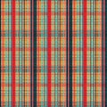 Hand Drawn Abstract Christmas Tartan Plaid Seamless Pattern. Woven Striped Background. Winter Holiday All Over Print. Festive Gift