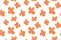 Hand drawn abstract ditsy flowers seamless pattern. Royalty Free Stock Photo