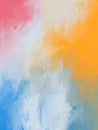 abstract painting illustration in multiple colors for background. oil paint stroke on canvas in color gradation. Royalty Free Stock Photo