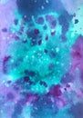 Hand drawn abstract watercolor colorful splashed texture background