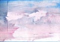 Pink Blue vague watercolor paper