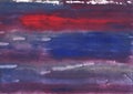 Red Blue nebulous watercolor background