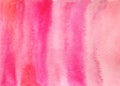 Hand drawn abstract watercolor textures pink background