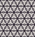 Hand drawn abstract winter snowflakes pattern. Stylish crystal stars grid background. Elegant black white holiday all over print.