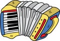 Hand Drawn accordion illustration Royalty Free Stock Photo