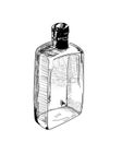 Hand-drawn alcohol bottle