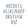 Hand drawn alphabet