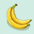Hand-drawn Animation Style Vector Illustration Of A Banana