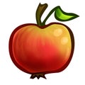 Hand drawn apple Royalty Free Stock Photo