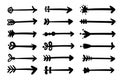 Hand drawn arrow set design Isolated on white background Royalty Free Stock Photo