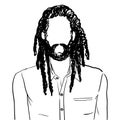 Man with dreadlocks web avatar