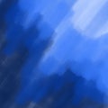 Hand drawn background in blue shades using brushes