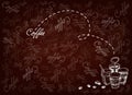 Hand Drawn Background of Chinese Coffee and Tea Royalty Free Stock Photo