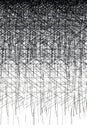 Hand Drawn Black Ink Cross-hatching Gradient Texture Horizontal Seamless Tile for Comics and Prints