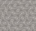 Hand drawn black and white ink striped seamless pattern. Vector grunge lattice texture. Monochrome brush strokes line Royalty Free Stock Photo