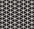 Hand drawn black and white ink striped seamless pattern. Vector grunge lattice texture. Monochrome brush strokes lines background Royalty Free Stock Photo