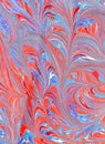 Hand drawn blue red marble background Royalty Free Stock Photo