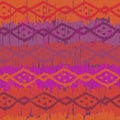 Hand drawn bright tribal seamless pattern Royalty Free Stock Photo