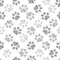 Hand drawn brown and black colored paw prints Royalty Free Stock Photo