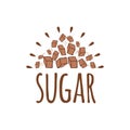 Hand drawn brown sugar label