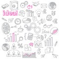 Hand Drawn Business Doodles vector set