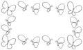 hand drawn butterfly background2 Royalty Free Stock Photo