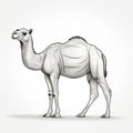 Hand Drawn Camel In Artgerm Style: Pensive Poses And Scientific Illustrations