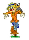 Happy Scarecrow Royalty Free Stock Photo