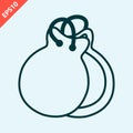 hand drawn castanet musical instrument design vector flat isolated illustration Royalty Free Stock Photo