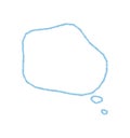 Hand Drawn Chalk Speech Bubble Icon Royalty Free Stock Photo
